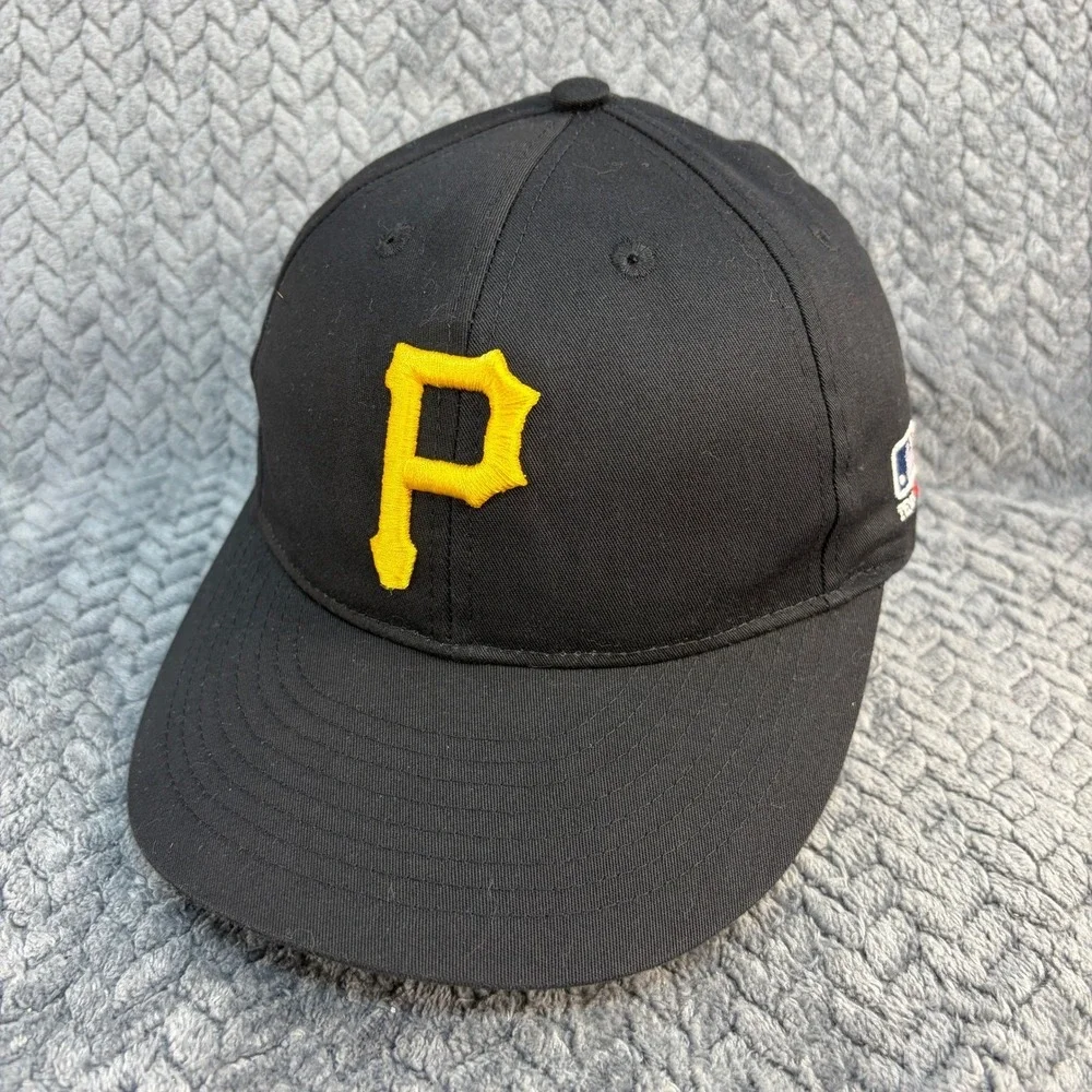 Pittsburgh Pirates MLB OC Sports Youth Black Baseball Hat Yellow P Logo Cap